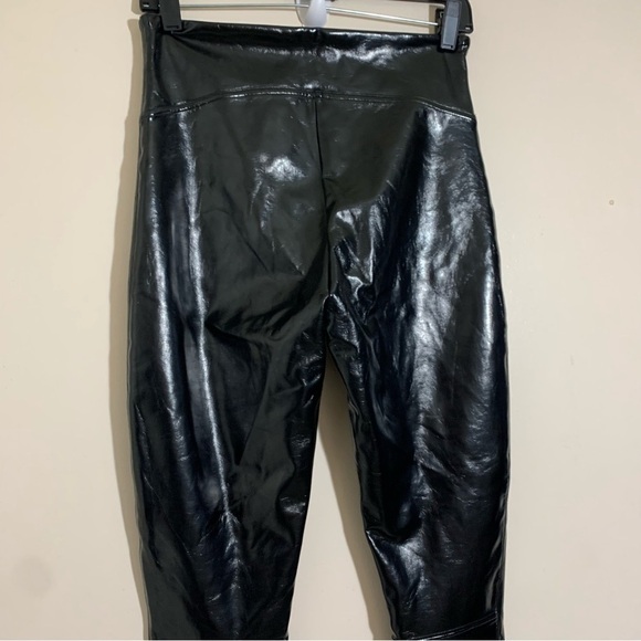 Spanx Faux Patent Leather Leggings Black size S - Picture 11 of 15